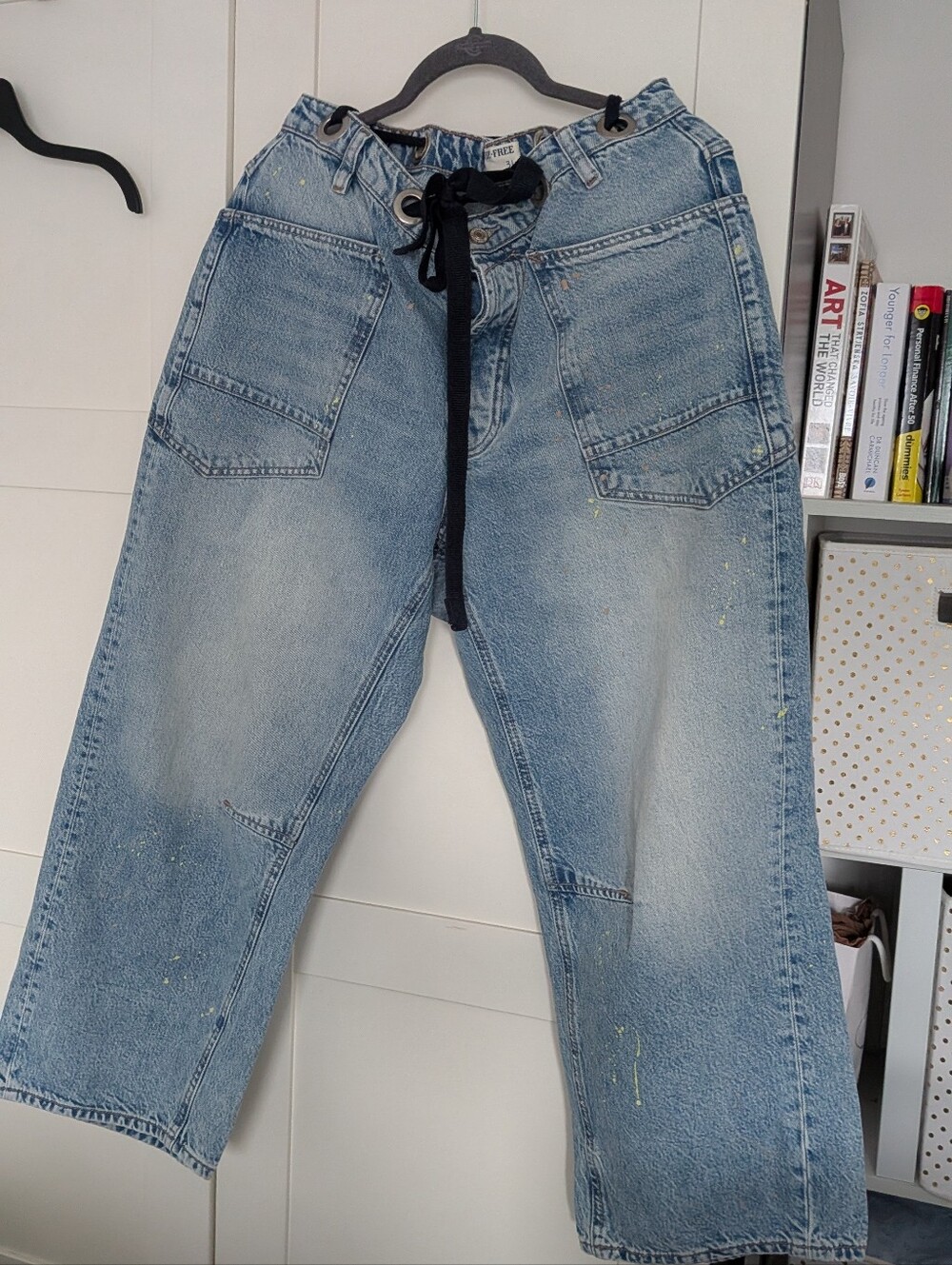 We The Free Moxi Low Slung Drawstring Jeans